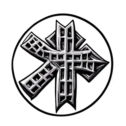 waffle cross tattoo tattoo design idea