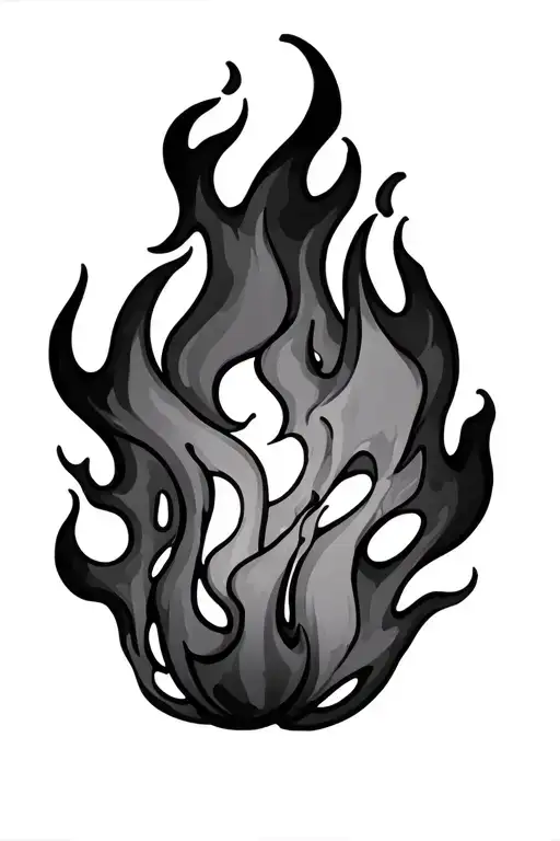 flames tattoo design idea