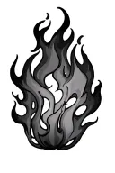 flames tattoo design idea