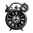 steampunk clock with time and date set to 11/16 tattoo design idea