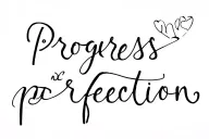 Progress Not Perfection tattoo design idea