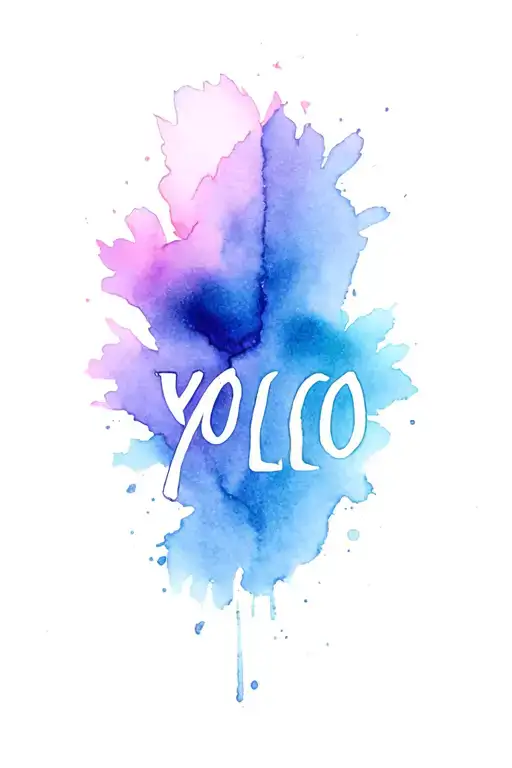 yolo tattoo design idea