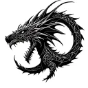 Skyrim dragon language tattoo design idea