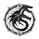 Skyrim dragon language tattoo design idea