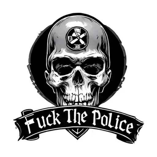 Fuck The Police tattoo design idea