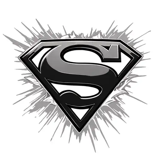 Superman Logo tattoo design idea