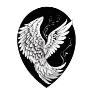 wings tattoo design idea
