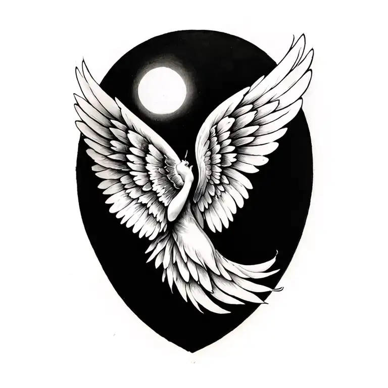 wings tattoo design idea