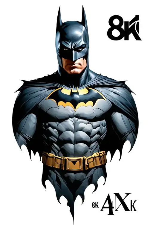 Batman at twilight shoulder tattoo tattoo design idea
