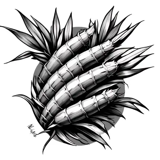 Sugar Cane tattoo design idea