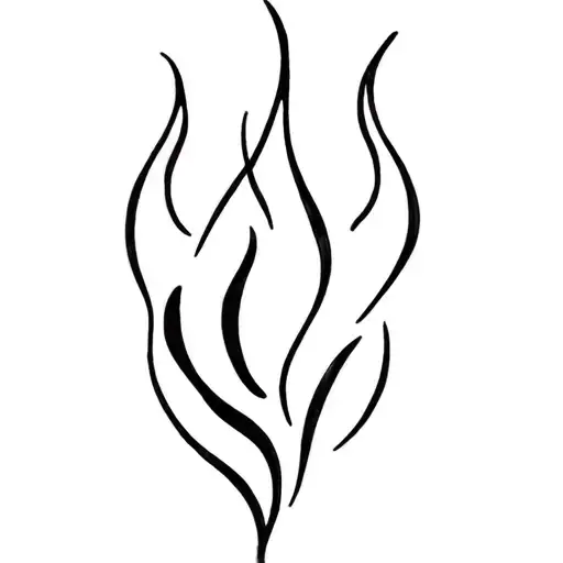 fire flames tattoo design idea