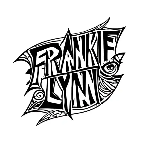 Frankie Lynn name tattoo design idea
