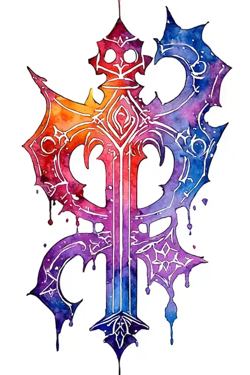 kingdom hearts keyblade kingdom hearts tattoo design idea