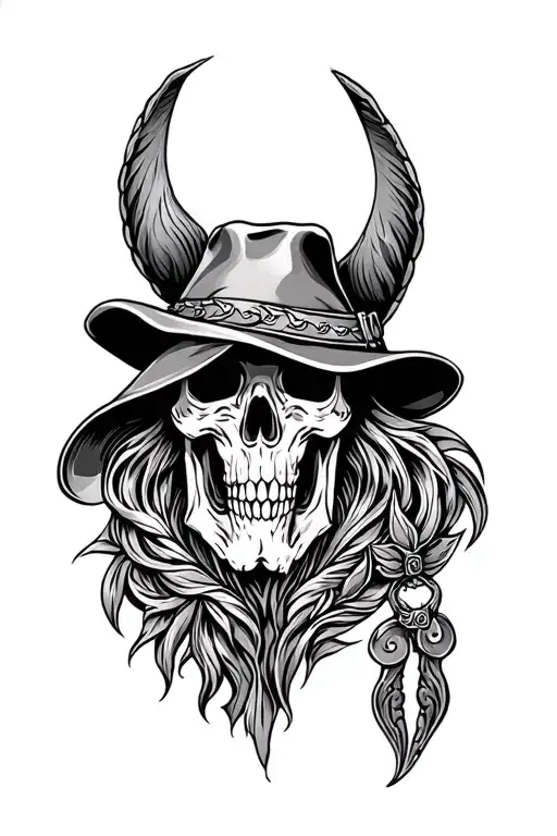 Western Leather tattoo design idea