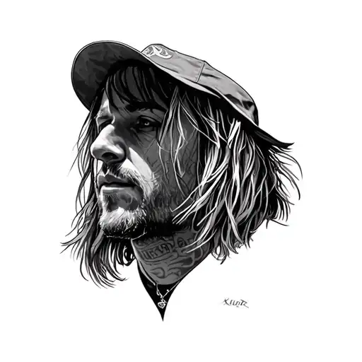 kurt cobain tattoo design idea