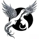 Aquarius And Libra tattoo design idea