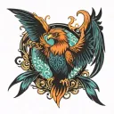 phoenix harry potter tattoo design idea