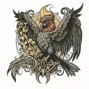 phoenix harry potter tattoo design idea