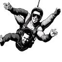 Skydiving tattoo design idea