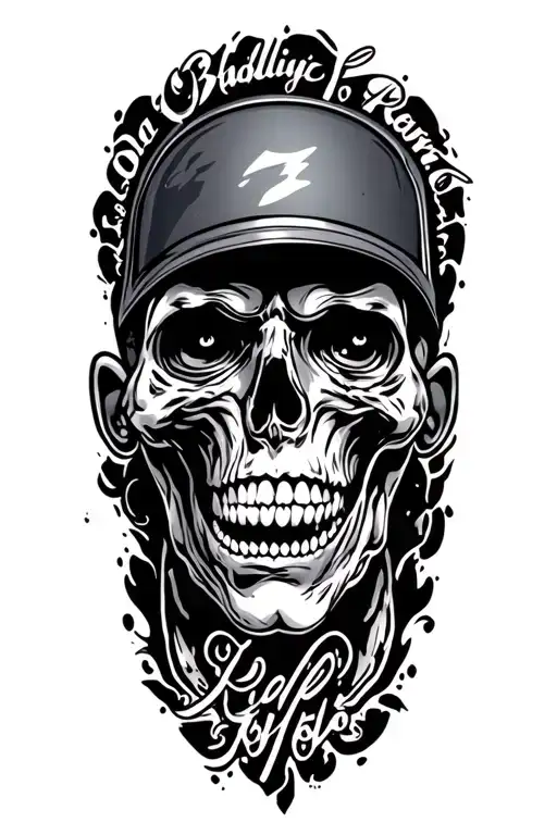 rockabilly hot rod tattoo design idea