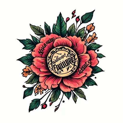 never a failure, always a lesson tattoo design idea