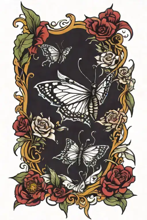 Metamorphosis tattoo design idea