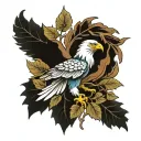 Prussian Oak Leaf Eagle tattoo design idea