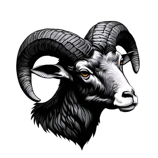 aries ram romancing tattoo design idea
