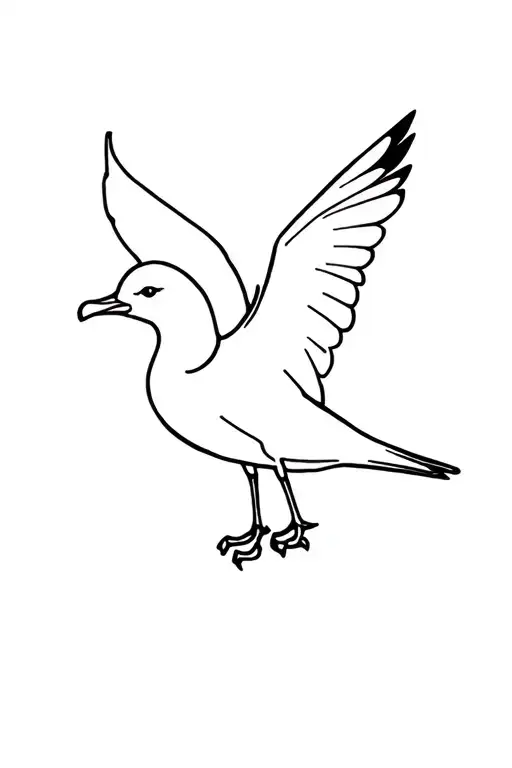 gull tattoo design idea