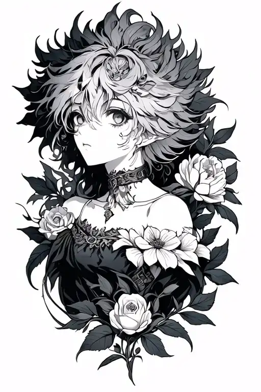 black clover anime inspired tattoo tattoo design idea
