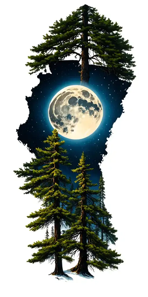 Moonshine georgia pines appalachia tattoo design idea