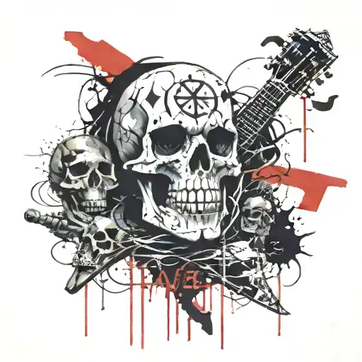 Type O Negative Graveyard tattoo design idea
