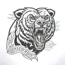 Dad 12/11/55 - 03/20/25 Chicago bears logo incorporated. Romans 8:18 in it tattoo design idea