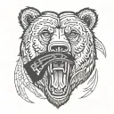 Dad 12/11/55 - 03/20/25 Chicago bears logo incorporated. Romans 8:18 in it tattoo design idea