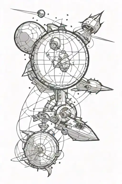 Treasure planet tattoo design idea