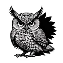 owl mandala design tattoo design idea