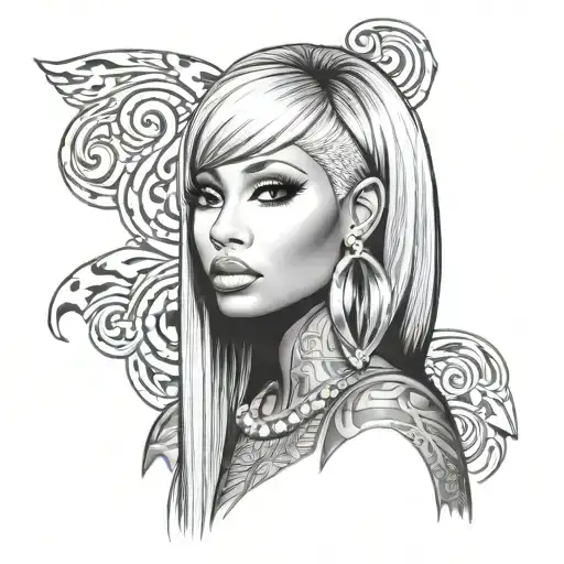 Nicki Minaj tattoo design idea