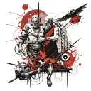 Asklepios and charon tattoo design idea