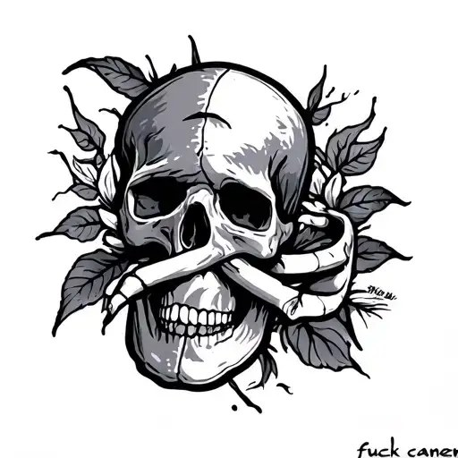 Fuck Cancer tattoo design idea