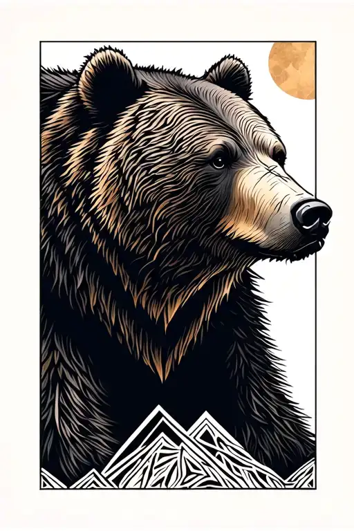 Kodiak Bear tattoo design idea