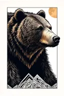 Kodiak Bear tattoo design idea