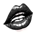 Lip tattoo design idea