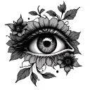 vines flowers eye hand tattoo tattoo design idea