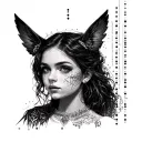 kathryn in morse code tattoo design idea