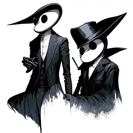 spy vs spy characters tattoo design idea