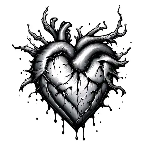 cold heart tattoo tattoo design idea