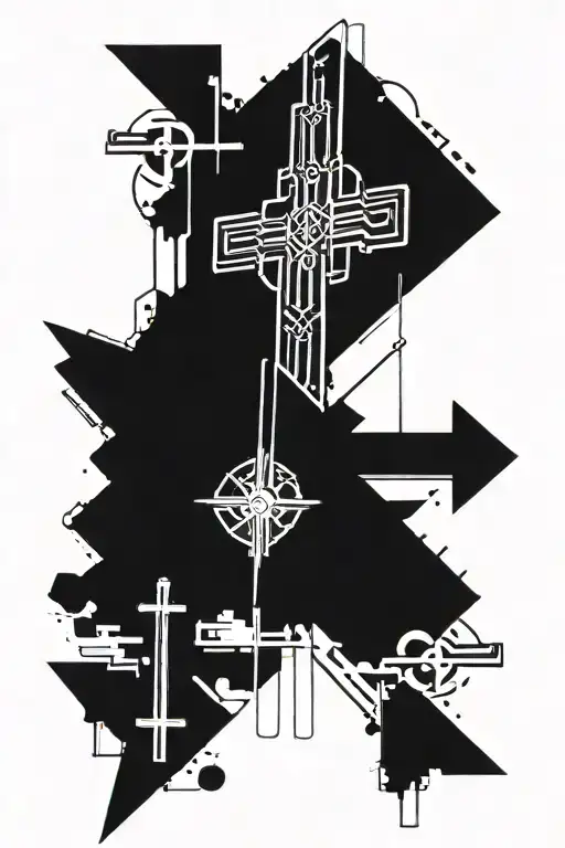 I have a cross tattoo on my back on my spine that's just solid black. The two cross lines on the cross are about an inch tattoo design idea