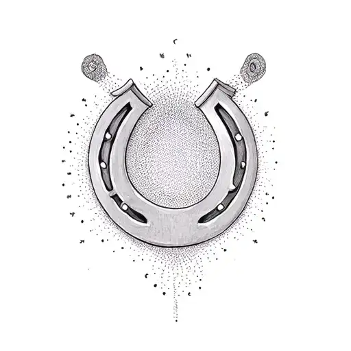 Horseshoe tattoo design idea