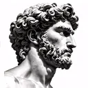 adonis greek god tattoo design idea