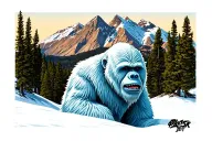 pikes peak yeti tattoo design idea